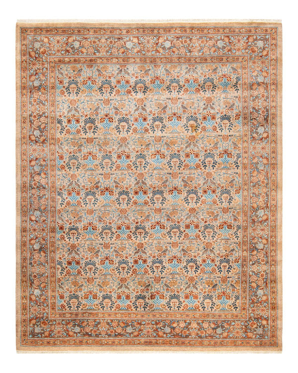 One-of-a-Kind Imported Hand-Knotted Area Rug  - Beige, 8' 3" x 10' 0" - Modern Rug Importers