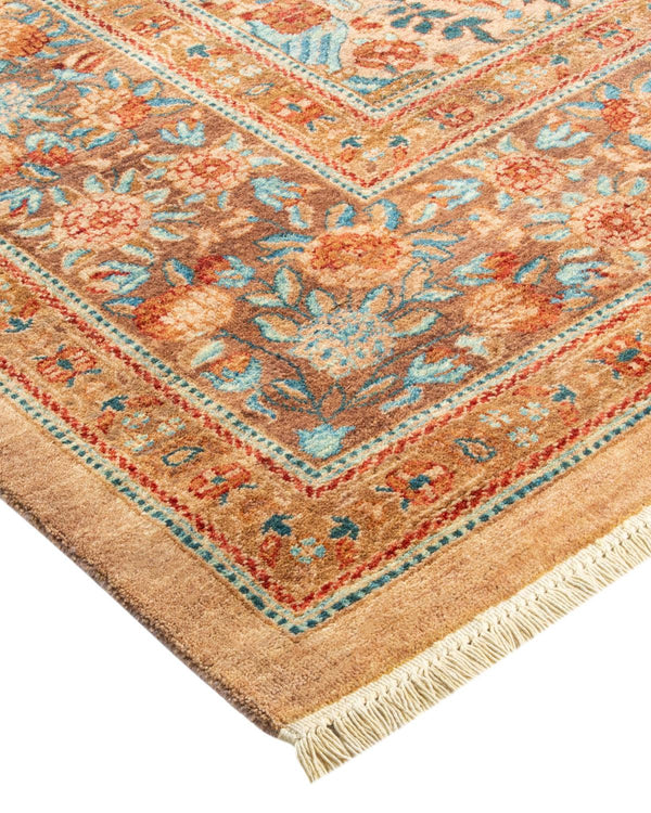 One-of-a-Kind Imported Hand-Knotted Area Rug  - Beige, 8' 3" x 10' 0" - Modern Rug Importers