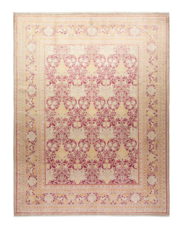 One-of-a-Kind Imported Hand-knotted Area Rug  - Beige, 9' 1" x 11' 9" - Modern Rug Importers