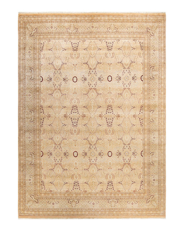 One-of-a-Kind Imported Hand-knotted Area Rug  - Beige, 9' 2" x 12' 6" - Modern Rug Importers