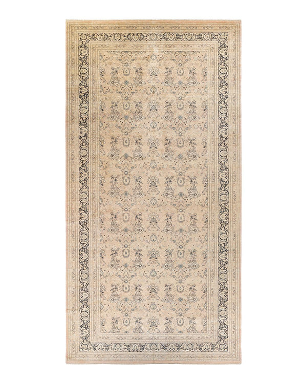 One-of-a-Kind Imported Hand-knotted Area Rug  - Beige, 9' 2" x 18' 7" - Modern Rug Importers