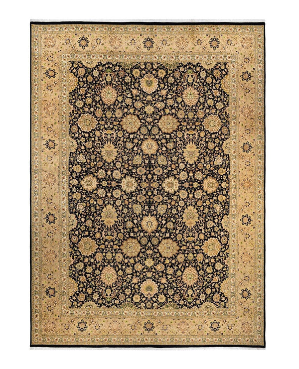 One-of-a-Kind Imported Hand-knotted Area Rug  - Black, 10' 0" x 13' 10" - Modern Rug Importers