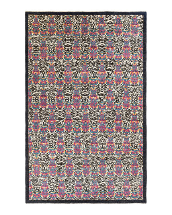 One-of-a-Kind Imported Hand-knotted Area Rug  - Black, 10' 0" x 15' 10" - Modern Rug Importers