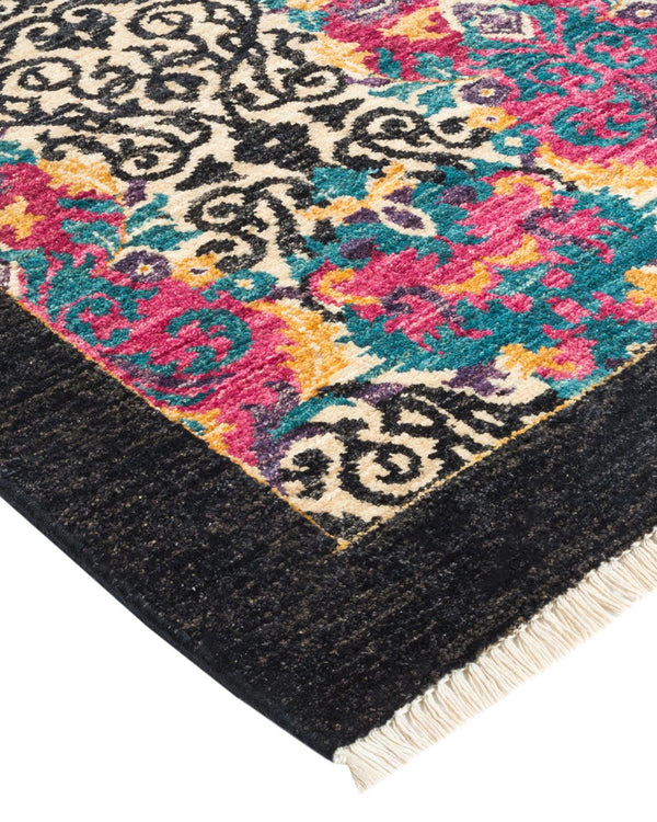 One-of-a-Kind Imported Hand-knotted Area Rug  - Black, 10' 0" x 15' 10" - Modern Rug Importers