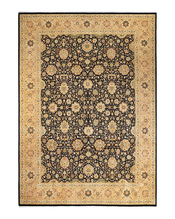 One-of-a-Kind Imported Hand-knotted Area Rug  - Black, 10' 2" x 14' 4" - Modern Rug Importers