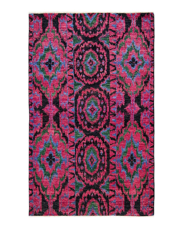 One-of-a-Kind Imported Hand-knotted Area Rug  - Black, 5' 1" x 8' 3" - Modern Rug Importers