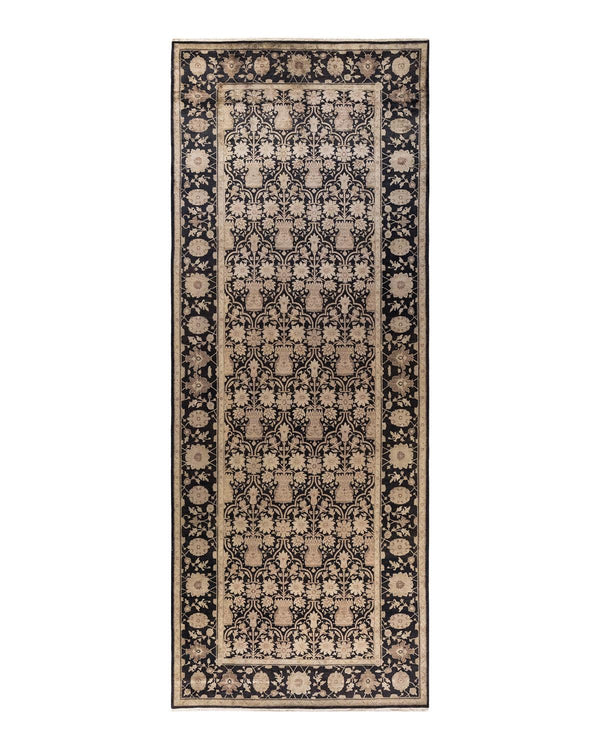 One-of-a-Kind Imported Hand-knotted Area Rug  - Black, 6' 0" x 15' 10" - Modern Rug Importers