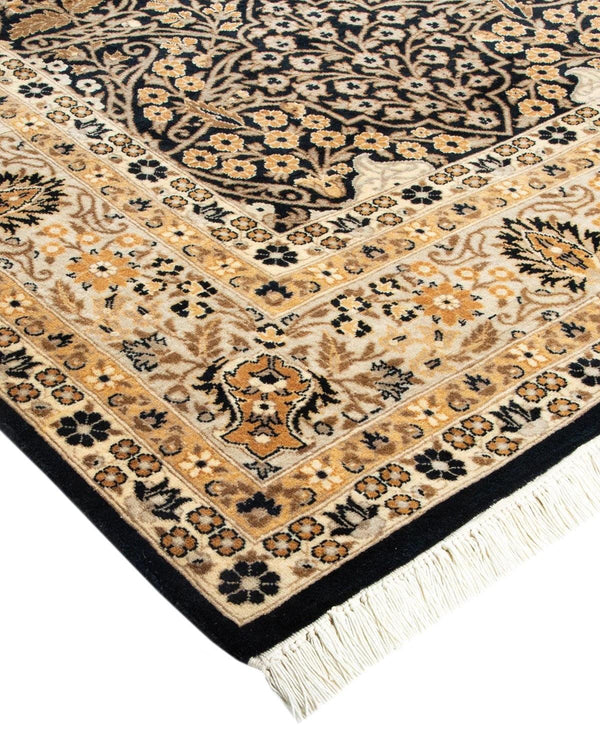 One-of-a-Kind Imported Hand-knotted Area Rug  - Black, 6' 0" x 9' 6" - Modern Rug Importers