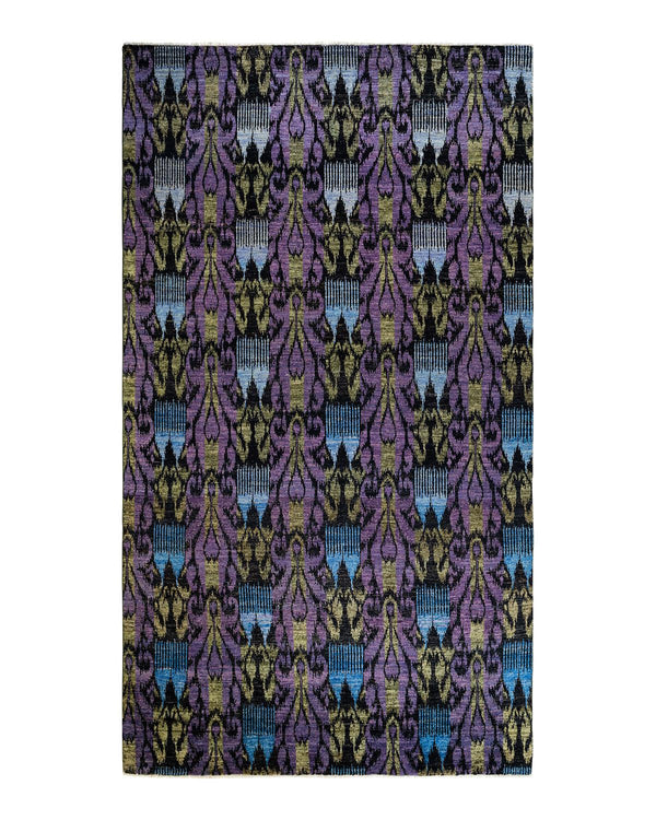 One-of-a-Kind Imported Hand-knotted Area Rug  - Black, 7' 10" x 14' 5" - Modern Rug Importers