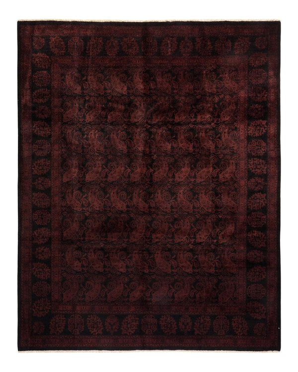 One-of-a-Kind Imported Hand-knotted Area Rug  - Black, 8' 0" x 10' 0" - Modern Rug Importers