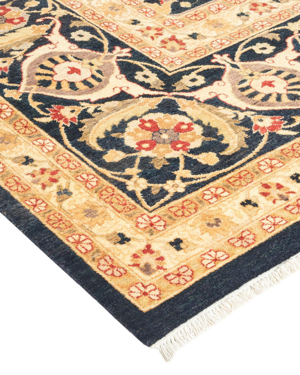 One-of-a-Kind Imported Hand-knotted Area Rug  - Black, 8' 1" x 10' 7" - Modern Rug Importers