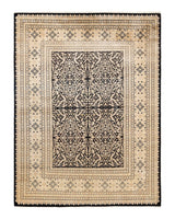 One-of-a-Kind Imported Hand-knotted Area Rug  - Black, 8' 1" x 10' 9" - Modern Rug Importers