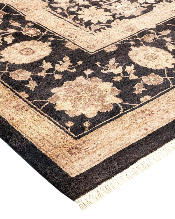 One-of-a-Kind Imported Hand-knotted Area Rug  - Black, 8' 1" x 9' 10" - Modern Rug Importers