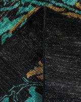 One-of-a-Kind Imported Hand-Knotted Area Rug  - Black, 8' 10" x 11' 10" - Modern Rug Importers