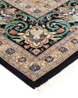 One-of-a-Kind Imported Hand-Knotted Area Rug  - Black,  8' 2" x 10' 3" - Modern Rug Importers