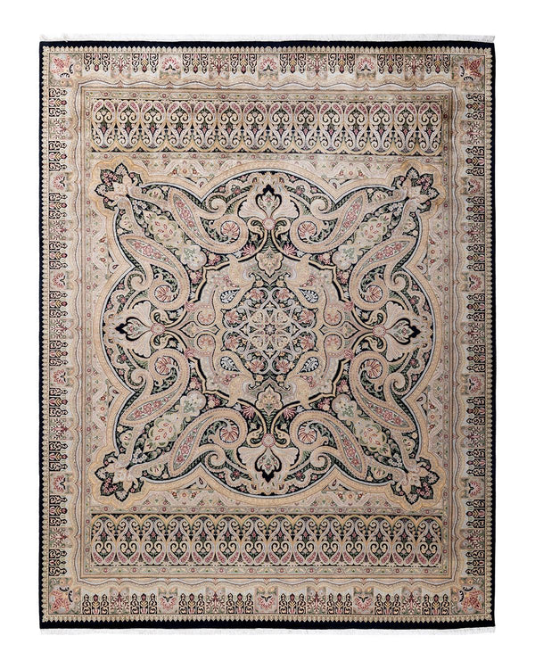 One-of-a-Kind Imported Hand-knotted Area Rug  - Black,  8' 2" x 10' 6" - Modern Rug Importers