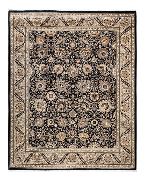 One-of-a-Kind Imported Hand-knotted Area Rug  - Black,  8' 3" x 10' 3" - Modern Rug Importers