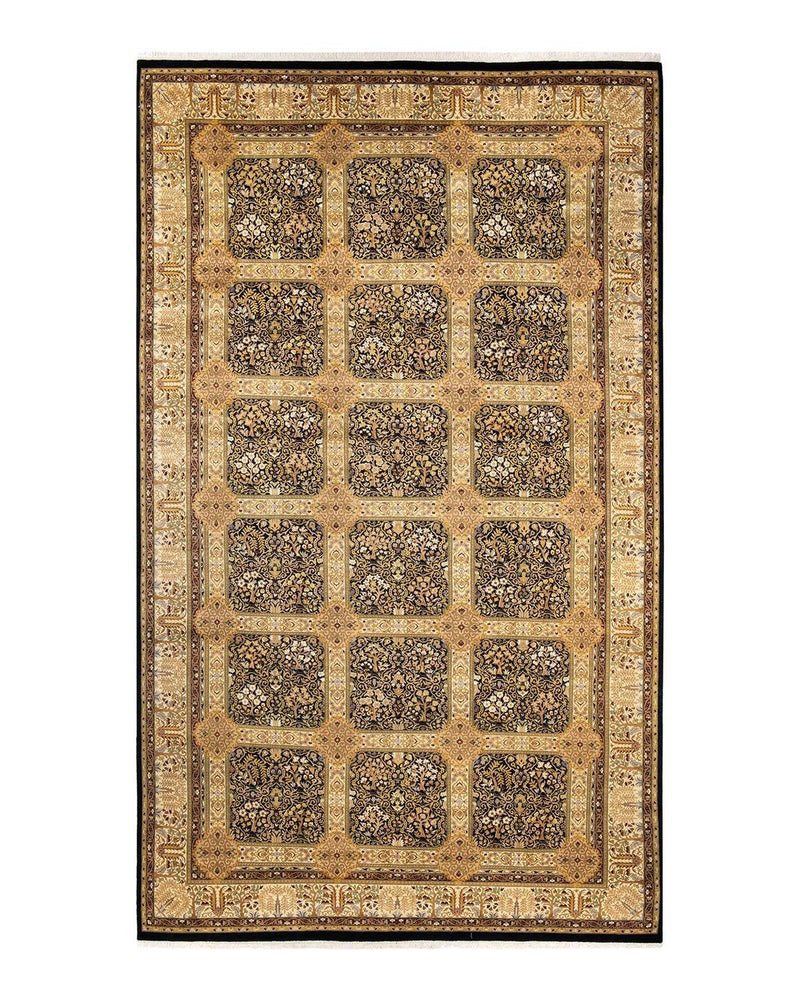 One-of-a-Kind Imported Hand-knotted Area Rug  - Black, 8' 3" x 14' 4" - Modern Rug Importers