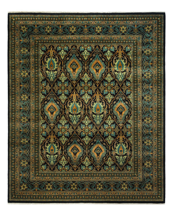 One-of-a-Kind Imported Hand-knotted Area Rug  - Black, 8' 3" x 9' 10" - Modern Rug Importers