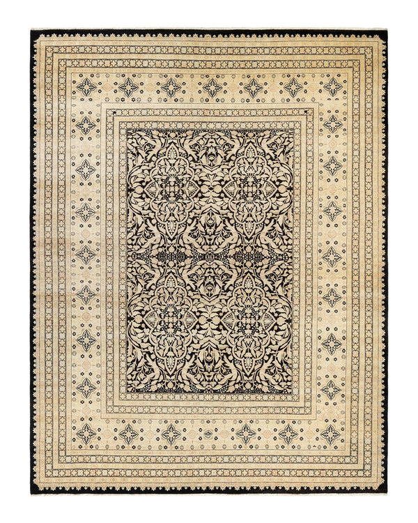 One-of-a-Kind Imported Hand-knotted Area Rug  - Black, 8' 5" x 10' 10" - Modern Rug Importers