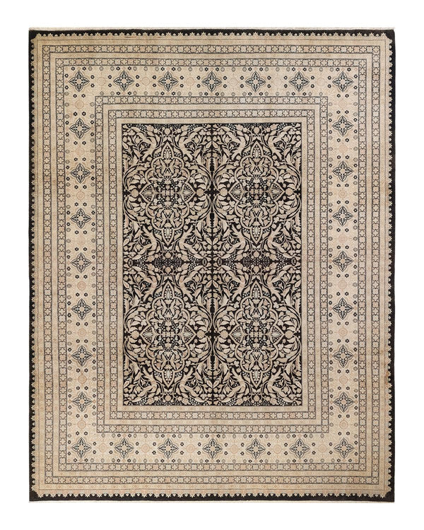 One-of-a-Kind Imported Hand-knotted Area Rug  - Black, 8' 5" x 10' 9" - Modern Rug Importers