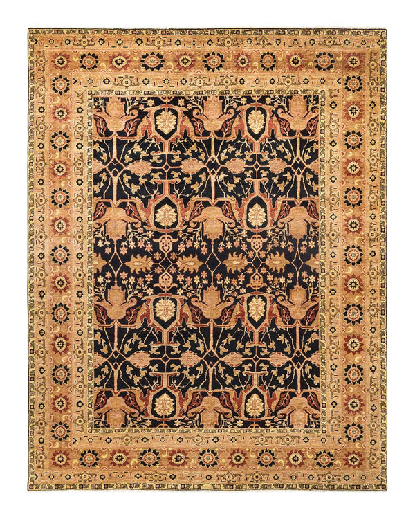 One-of-a-Kind Imported Hand-knotted Area Rug  - Black, 9' 3" x 11' 9" - Modern Rug Importers