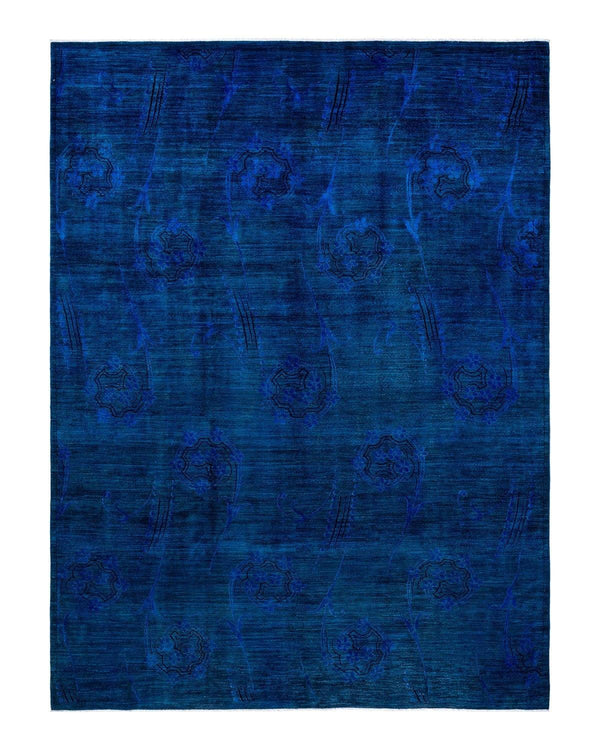 One-of-a-Kind Imported Hand-knotted Area Rug  - Blue, 10' 0" x 13' 8" - Modern Rug Importers