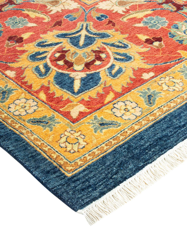 One-of-a-Kind Imported Hand-knotted Area Rug  - Blue,  10' 1" x 13' 10" - Modern Rug Importers