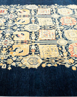 One-of-a-Kind Imported Hand-knotted Area Rug  - Blue, 5' 10" x 9' 0" - Modern Rug Importers