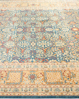 One-of-a-Kind Imported Hand-Knotted Area Rug  - Blue, 6' 1" x 9' 0" - Modern Rug Importers