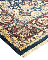 One-of-a-Kind Imported Hand-knotted Area Rug  - Blue, 6' 1" x 9' 2" - Modern Rug Importers