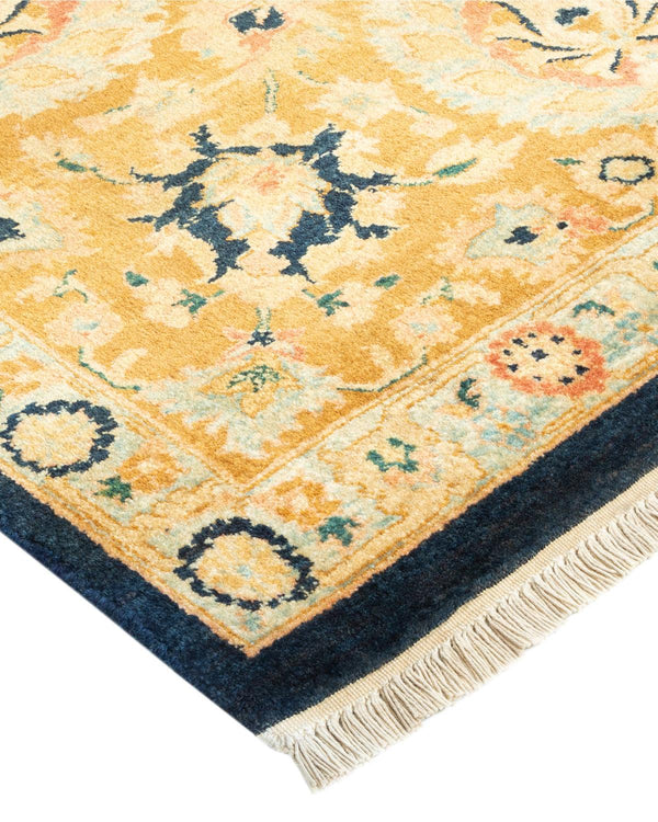 One-of-a-Kind Imported Hand-knotted Area Rug  - Blue, 6' 1" x 9' 4" - Modern Rug Importers