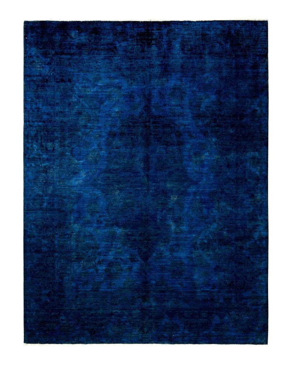 One-of-a-Kind Imported Hand-knotted Area Rug  - Blue, 7' 10" x 9' 8" - Modern Rug Importers