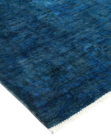 One-of-a-Kind Imported Hand-knotted Area Rug  - Blue, 7' 10" x 9' 8" - Modern Rug Importers