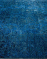 One-of-a-Kind Imported Hand-knotted Area Rug  - Blue, 7' 10" x 9' 8" - Modern Rug Importers