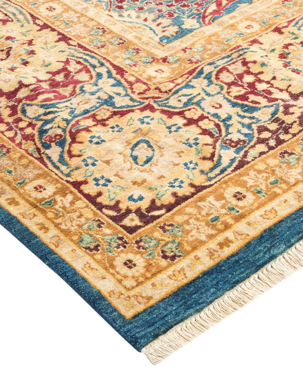 One-of-a-Kind Imported Hand-knotted Area Rug  - Blue, 7' 9" x 10' 4" - Modern Rug Importers