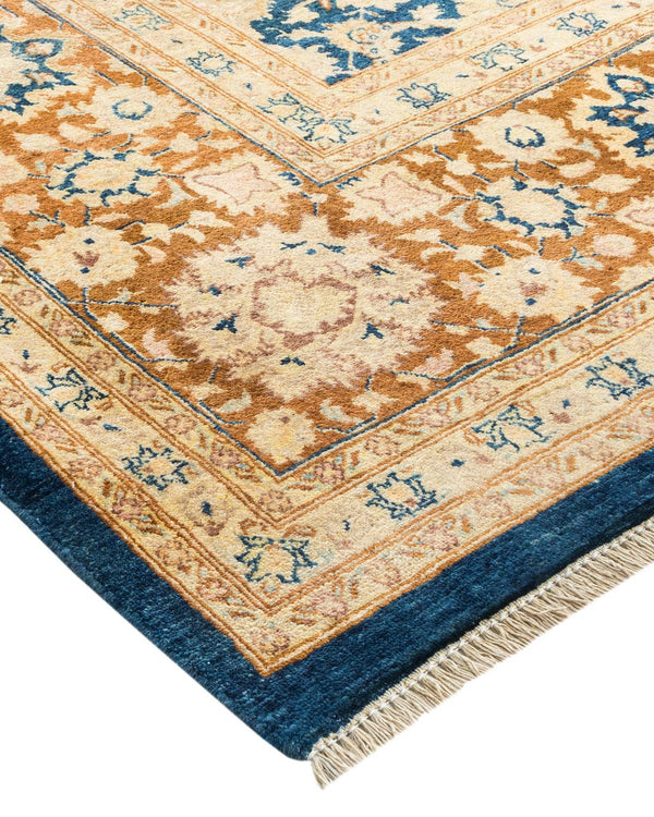 One-of-a-Kind Imported Hand-knotted Area Rug  - Blue, 8' 0" x 10' 5" - Modern Rug Importers