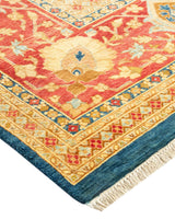 One-of-a-Kind Imported Hand-Knotted Area Rug  - Blue, 8' 0" x 10' 5" - Modern Rug Importers