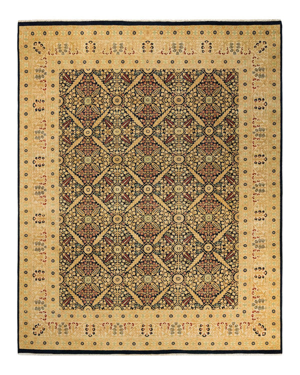 One-of-a-Kind Imported Hand-knotted Area Rug  - Blue, 8' 0" x 9' 10" - Modern Rug Importers