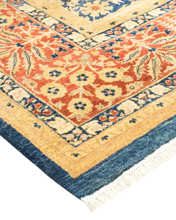 One-of-a-Kind Imported Hand-knotted Area Rug  - Blue, 8' 1" x 10' 0" - Modern Rug Importers