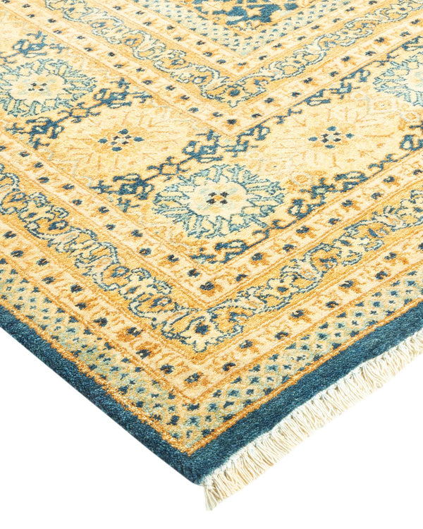 One-of-a-Kind Imported Hand-Knotted Area Rug  - Blue, 8' 1" x 10' 1" - Modern Rug Importers