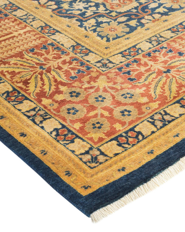 One-of-a-Kind Imported Hand-knotted Area Rug  - Blue, 8' 1" x 10' 6" - Modern Rug Importers