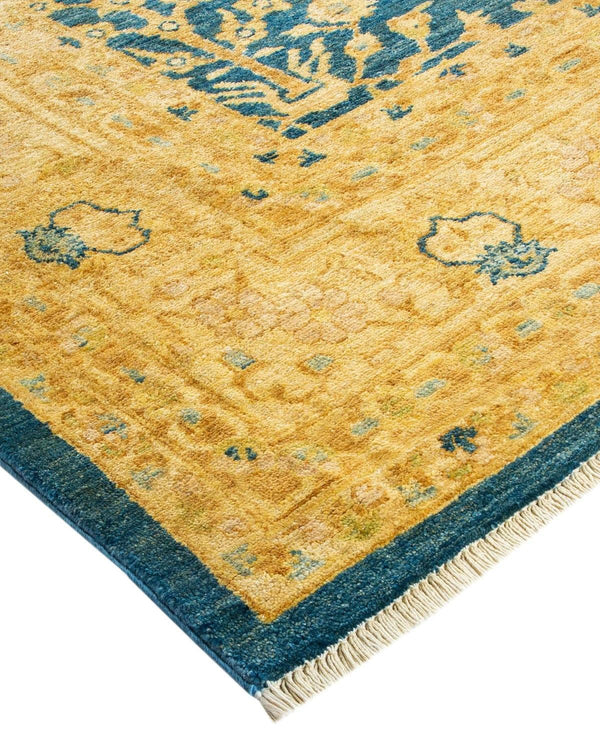 One-of-a-Kind Imported Hand-knotted Area Rug  - Blue, 8' 10" x 11' 10" - Modern Rug Importers