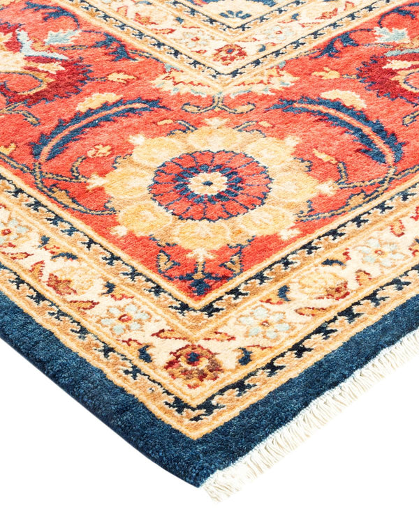 One-of-a-Kind Imported Hand-knotted Area Rug  - Blue, 8' 10" x 11' 8" - Modern Rug Importers