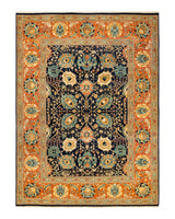 One-of-a-Kind Imported Hand-knotted Area Rug  - Blue,  8' 10" x 12' 2" - Modern Rug Importers