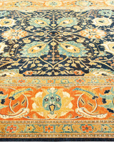 One-of-a-Kind Imported Hand-knotted Area Rug  - Blue,  8' 10" x 12' 2" - Modern Rug Importers