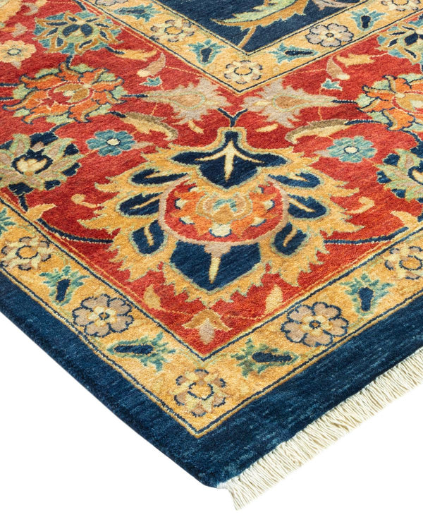 One-of-a-Kind Imported Hand-knotted Area Rug  - Blue, 8' 2" x 10' 1" - Modern Rug Importers