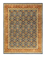 One-of-a-Kind Imported Hand-knotted Area Rug  - Blue, 8' 2" x 10' 10" - Modern Rug Importers