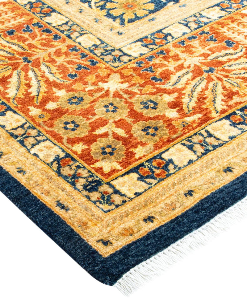 One-of-a-Kind Imported Hand-knotted Area Rug  - Blue, 8' 2" x 10' 10" - Modern Rug Importers