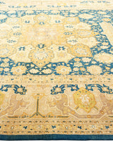 One-of-a-Kind Imported Hand-knotted Area Rug  - Blue,  8' 2" x 13' 3" - Modern Rug Importers